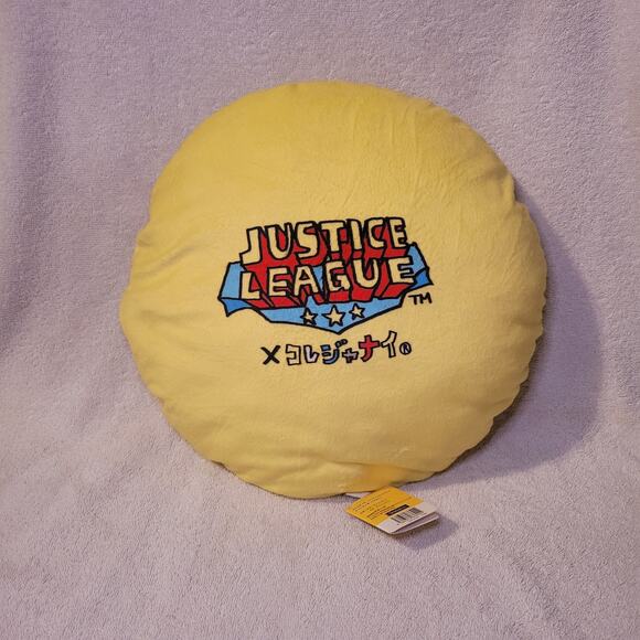 DC Hero Batman, Superman, Wonder woman, Flash, Green Lantern Round Pillow 15" - Picture 2 of 5